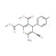 methyl 6-amino-5-cyano-4-(4-fluorophenyl)-2-(2-methoxy-2-oxoethyl)-4H-pyran-3-carboxylate - chemical structure image