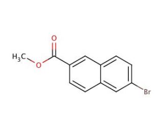 Methyl 6-bromo-2-naphthoate (CAS 33626-98-1) - chemical structure image