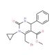 methyl 6-(bromomethyl)-1-cyclopropyl-2-oxo-4-phenyl-1,2,3,4-tetrahydropyrimidine-5-carboxylate 的分子结构 methyl 6-(bromomethyl)-1-cyclopropyl-2-oxo-4-phenyl-1,2,3,4-tetrahydropyrimidine-5-carboxylate - chemical structure image