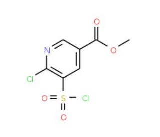 methyl 6-chloro-5-(chlorosulfonyl)pyridine-3-carboxylate - chemical structure image
