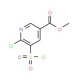 methyl 6-chloro-5-(chlorosulfonyl)pyridine-3-carboxylate - chemical structure image