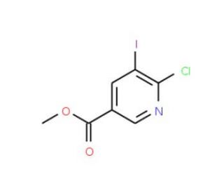 Methyl 6-chloro-5-iodonicotinate (CAS 365413-29-2) - chemical structure image