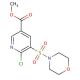 methyl 6-chloro-5-(morpholine-4-sulfonyl)pyridine-3-carboxylate - chemical structure image