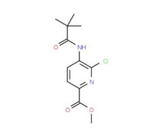 Methyl 6-chloro-5-pivalamidopicolinate (CAS 1142191-95-4) - chemical structure image