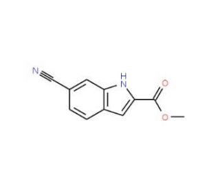 Methyl 6-cyano-1H-indole-2-carboxylate - chemical structure image