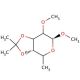 Methyl 6-Deoxy-2-O-methyl-3,4-O-isopropylidene-α-D-galactopyranoside 的分子结构, CAS编号: 74135-23-2 Methyl 6-Deoxy-2-O-methyl-3,4-O-isopropylidene-α-D-galactopyranoside (CAS 74135-23-2) - chemical structure image