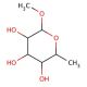 Methyl 6-deoxy-β-D-glucopyranoside (CAS 6340-52-9) - chemical structure image