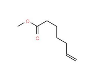 Methyl 6-heptenoate (CAS 1745-17-1) - chemical structure image