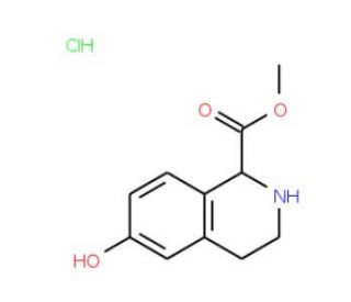 Methyl 6-hydroxy-1,2,3,4-tetrahydro-isoquinoline-1-carboxylate HCl - chemical structure image