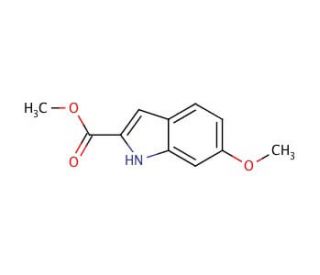 Methyl 6-methoxy-2-indolecarboxylate (CAS 98081-83-5) - chemical structure image
