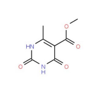 methyl 6-methyl-2,4-dioxo-1,2,3,4-tetrahydropyrimidine-5-carboxylate (CAS 869891-41-8) - chemical structure image