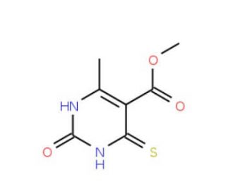 methyl 6-methyl-2-oxo-4-thioxo-1,2,3,4-tetrahydropyrimidine-5-carboxylate - chemical structure image