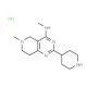 Methyl-(6-methyl-2-piperidin-4-yl-5,6,7,8-tetra-hydro-pyrido[4,3-d]pyrimidin-4-yl)-amine HCl - chemical structure image