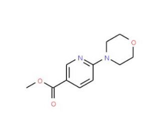 Methyl 6-morpholinonicotinate (CAS 132546-81-7) - chemical structure image