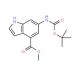Methyl 6-N-Boc-aminoindole-4-carboxylate (CAS 731810-56-3) - chemical structure image