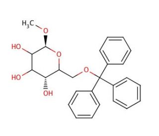 Methyl 6-O-Trityl-α-D-galactopyranoside (CAS 35920-83-3) - chemical structure image