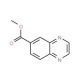 Methyl 6-quinoxalinecarboxylate (CAS 23088-23-5) - chemical structure image