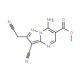Methyl 7-amino-3-cyano-2-(cyanomethyl)-pyrazolo[1,5-a]pyrimidine-6-carboxylate (CAS 886361-35-9) - chemical structure image
