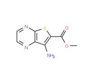 Methyl 7-aminothieno[2,3-b]pyrazine-6-carboxylate - chemical structure image