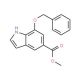 Methyl 7-(benzyloxy)-1H-indole-5-carboxylate - chemical structure image
