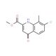 Methyl 7-chloro-4-hydroxy-8-methylquinoline-2-carboxylate (CAS 1065074-49-8) - chemical structure image