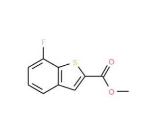 Methyl 7-fluoro-1-benzothiophene-2-carboxylate (CAS 550998-54-4) - chemical structure image