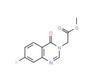 methyl (7-fluoro-4-oxoquinazolin-3(4H)-yl)acetate - chemical structure image