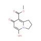 methyl 7-hydroxy-5-oxo-1,2,3,5-tetrahydroindolizine-8-carboxylate (CAS 37704-45-3) - chemical structure image