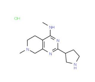 Methyl-(7-methyl-2-pyrrolidin-3-yl-5,6,7,8-tetrahydro-pyrido[3,4-d]pyrimidin-4-yl)-amine HCl - chemical structure image