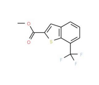 Methyl 7-(trifluoromethyl)-1-benzothiophene-2-carboxylate (CAS 550998-55-5) - chemical structure image