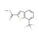 Methyl 7-(trifluoromethyl)-1-benzothiophene-2-carboxylate (CAS 550998-55-5) - chemical structure image