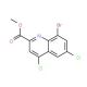 Methyl 8-bromo-4,6-dichloroquinoline-2-carboxylate (CAS 1150164-76-3) - chemical structure image