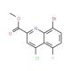 Methyl 8-bromo-4-chloro-5-fluoroquinoline-2-carboxylate (CAS 1133115-52-2) - chemical structure image