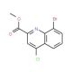 Methyl 8-bromo-4-chloroquinoline-2-carboxylate (CAS 1072944-68-3) - chemical structure image