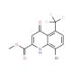 Methyl 8-bromo-4-hydroxy-5-trifluoromethylquinoline-2-carboxylate (CAS 1072944-77-4) - chemical structure image