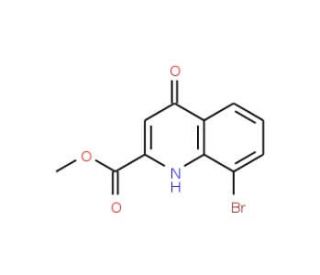 Methyl 8-bromo-4-hydroxyquinoline-2-carboxylate (CAS 942227-30-7) - chemical structure image
