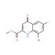 Methyl 8-bromo-6-fluoro-4-oxo-1,4-dihydroquinoline-2-carboxylate (CAS 442549-68-0) - chemical structure image
