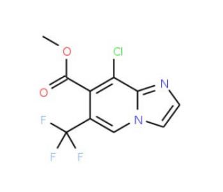 Methyl 8-chloro-6-(trifluoromethyl)imidazo-[1,2-a]pyridine-7-carboxylate - chemical structure image