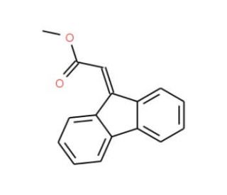 Methyl 9-fluorenylideneacetate (CAS 146967-87-5) - chemical structure image