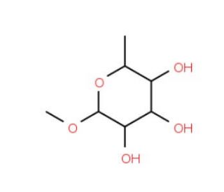 Methyl a-D-fucopyranoside (CAS 1128-40-1) - chemical structure image
