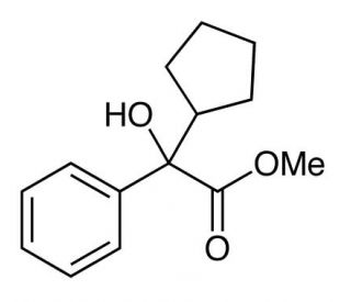 Methyl &alpha;-Cyclopentylmandelate (CAS 19833-96-6) - chemical structure image