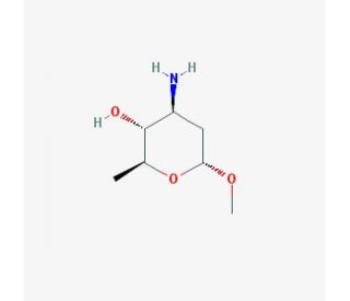 Methyl-α-L-acosamine (CAS 54623-23-3) - chemical structure image