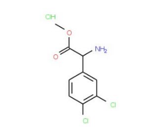Methyl amino(3,4-dichlorophenyl)acetate hydrochloride - chemical structure image