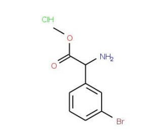 Methyl amino(3-bromophenyl)acetate hydrochloride - chemical structure image