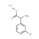Methyl amino(3-bromophenyl)acetate hydrochloride - chemical structure image