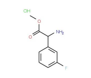 Methyl amino(3-fluorophenyl)acetate hydrochloride - chemical structure image