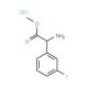 Methyl amino(3-fluorophenyl)acetate hydrochloride - chemical structure image