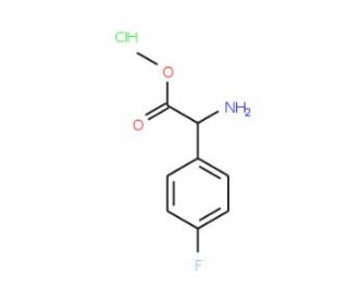 Methyl amino(4-fluorophenyl)acetate hydrochloride - chemical structure image