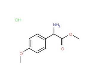 Methyl amino(4-methoxyphenyl)acetate hydrochloride - chemical structure image