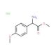 Methyl amino(4-methoxyphenyl)acetate hydrochloride - chemical structure image